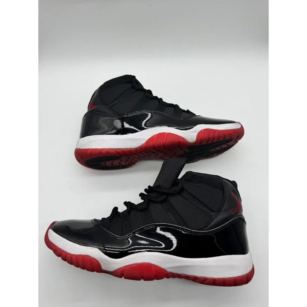 Air‎ Jordan 11 Retro Bred Black True Red White 378037-061 Mens Size 13